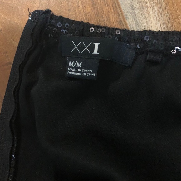 FOREVER 21 | Black Sequin Strapless Dress - Picture 8 of 8